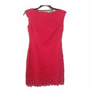 Ralph lauren Crochet Lace Overlay Sheath Dress